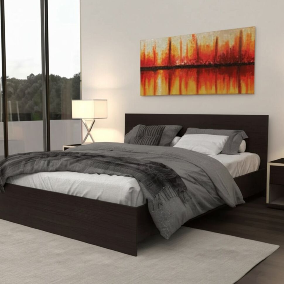 Кровать 140х200 Ронда КР-140 без основания Венге