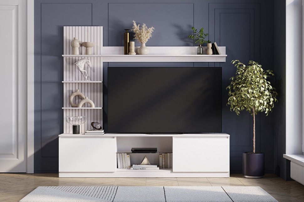 Мини-гостиная Убер ГС-05 (БТС) Белый Ясень