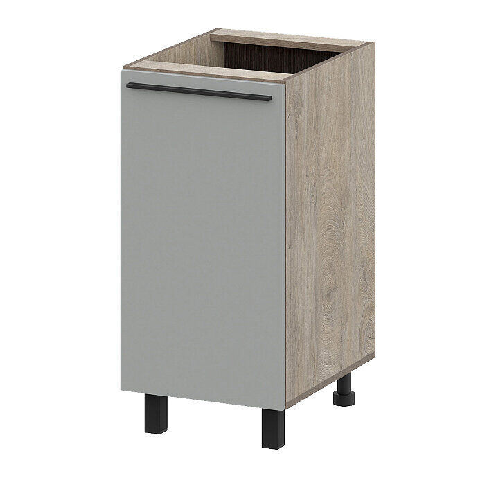 Шкаф кухонный напольный 40 см Этна 4С1 (Софт Грей)