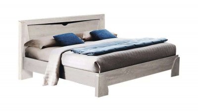 Кровать с настилом 33.08-01 Лючия 1400 Бетон пайн белый /белый