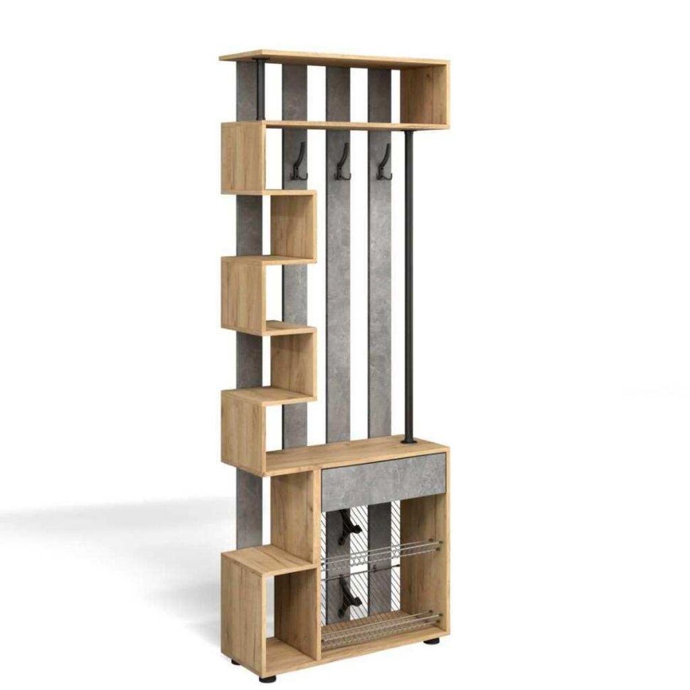 Прихожая мини-лайт компл. 4 дуб крафт/ателье