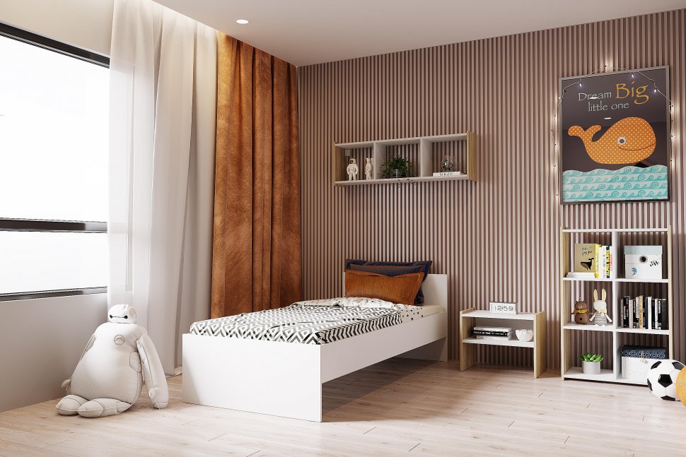 Детская Симпл комплектация 1 дуб белый