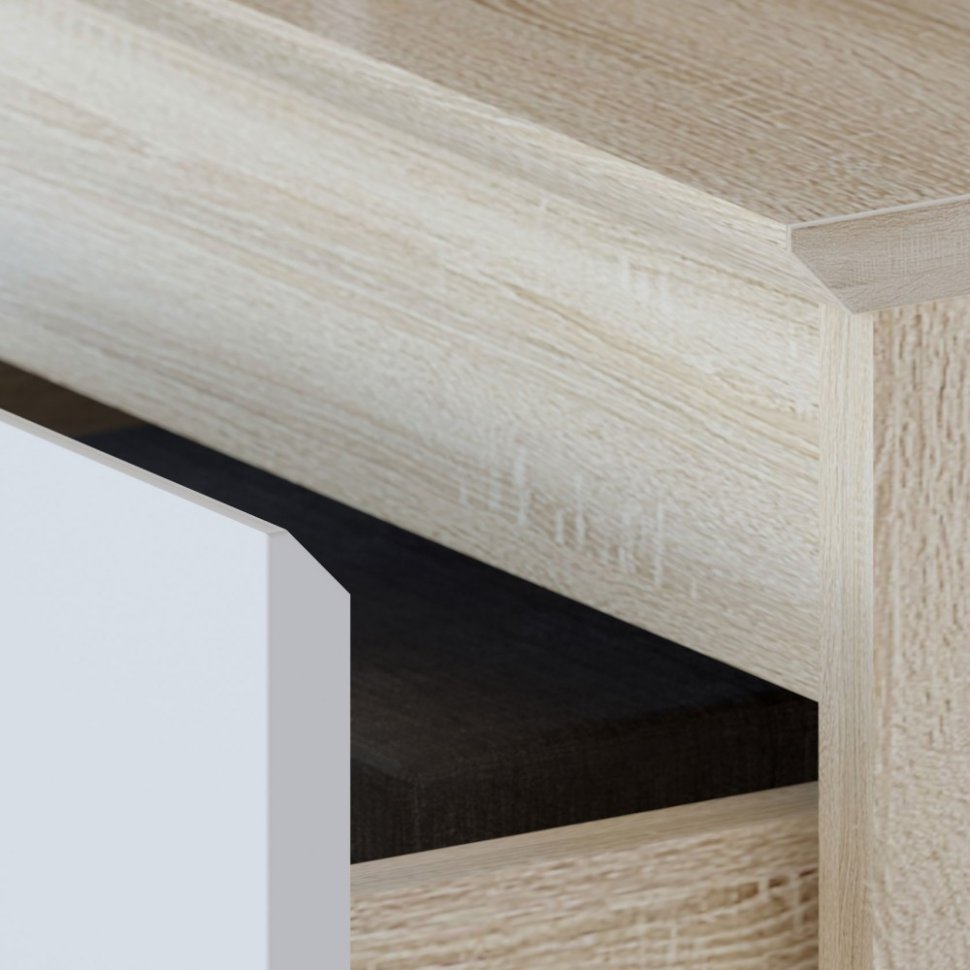 Комод Т-4Р Дуб Сонома/Белый