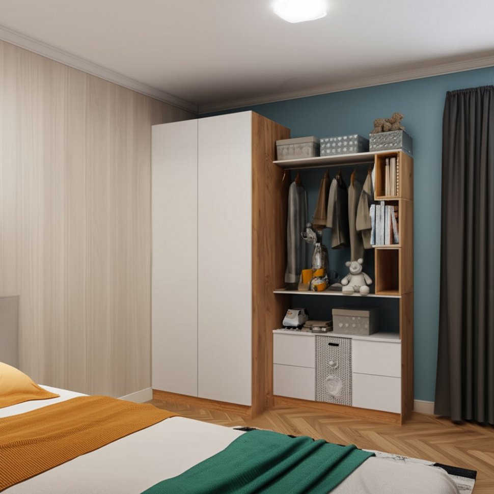 Шкаф Руэлла 900 (ТЭКС) Белый