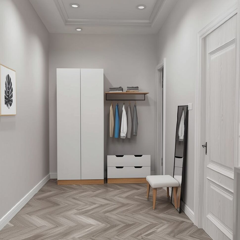 Шкаф Руэлла 900 (ТЭКС) Белый