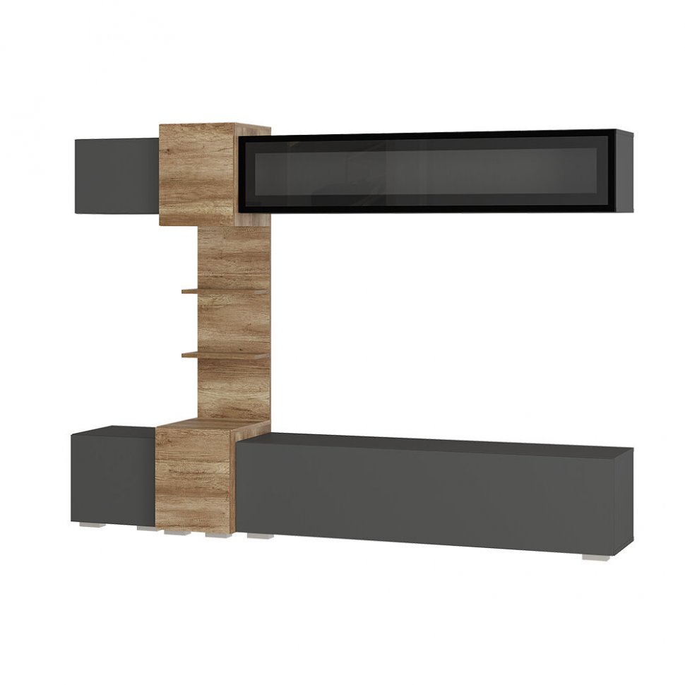 Мини-гостиная Рейн ГС-01 (БТС) (Дуб Каньон / Графит)