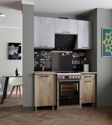 Кухня Палермо 1,5 м с окапом