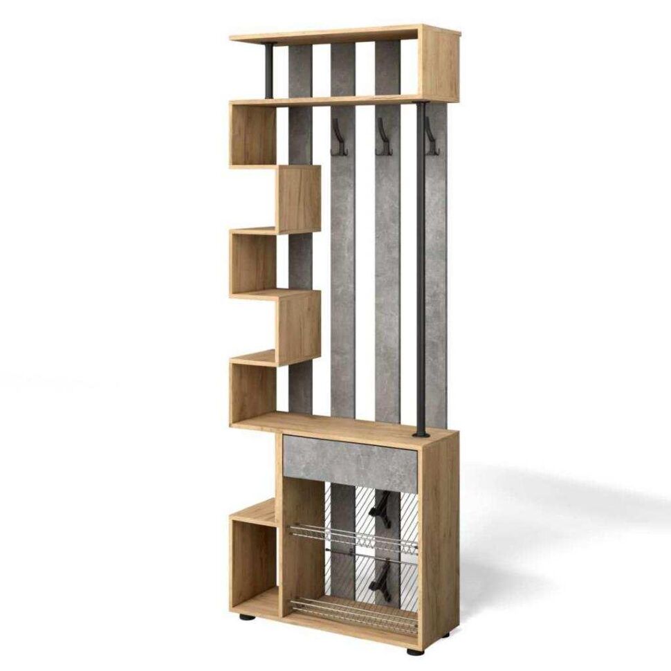 Прихожая мини-лайт компл. 3 дуб крафт/ателье