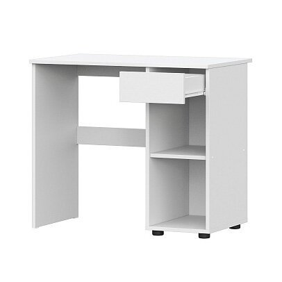 Стол письменный с ящиком Токио (Арника) Белый текстурный