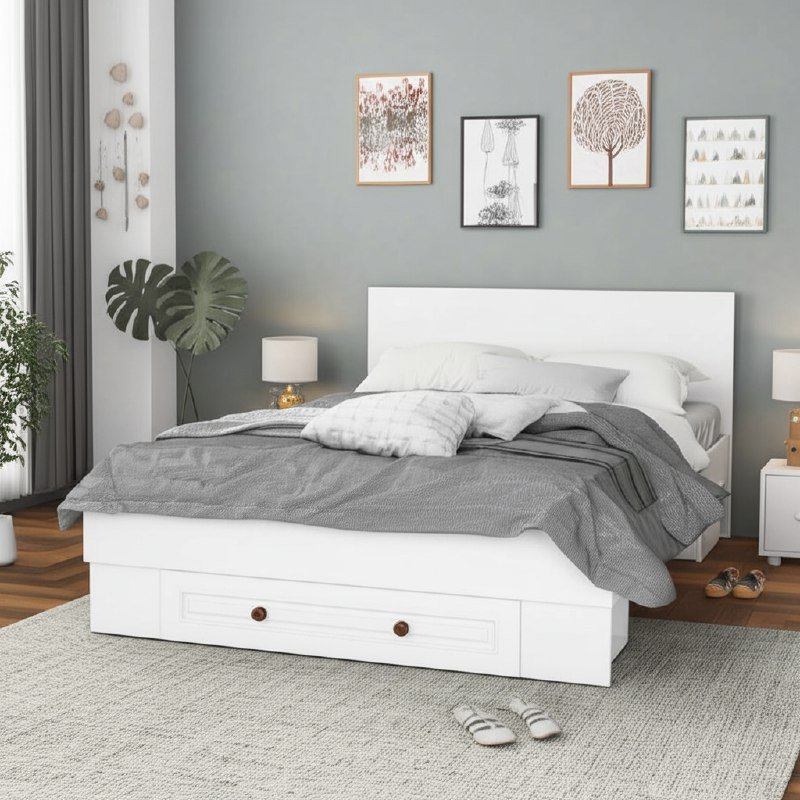 Кровать 140x200 Софт КР-11 (БТС) с ящиком