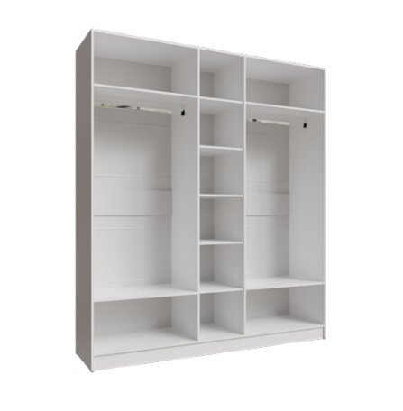 Шкаф Мадрид 2000 с зеркалами (ТЭКС) Белый