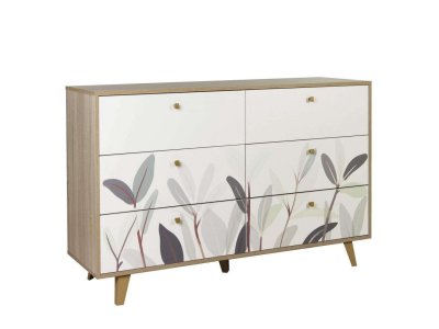 Комод 56.02 Адажио дуб сонома / белый