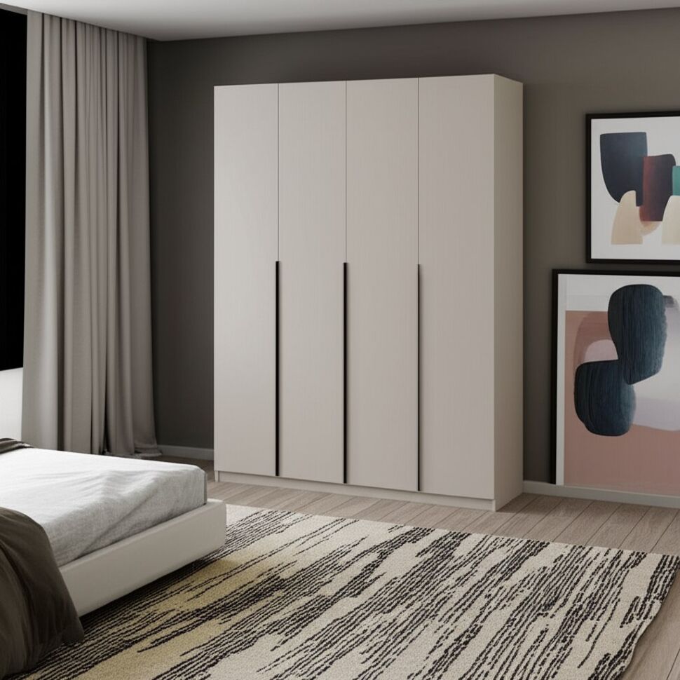 Шкаф распашной с наполнением (13 полок + 2 ящика) ШК 5 (1600), Меланж