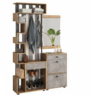 Прихожая мини-лайт компл. 2 дуб крафт/ателье