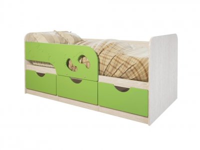 Кровать 80х160 Минима Лего БТС (лайм глянец)