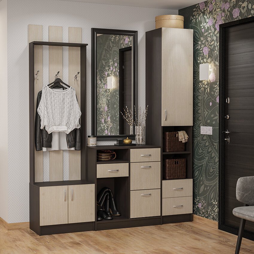 Шкаф-пенал Вега ШП (Интерьер Центр) Венге