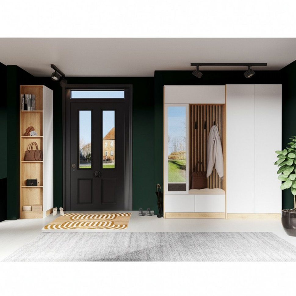 Стеллаж торцевой Руэлла (ТЭКС) Белый