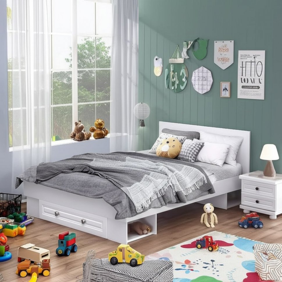 Кровать 160x200 Софт КР-16 (БТС) с ящиком