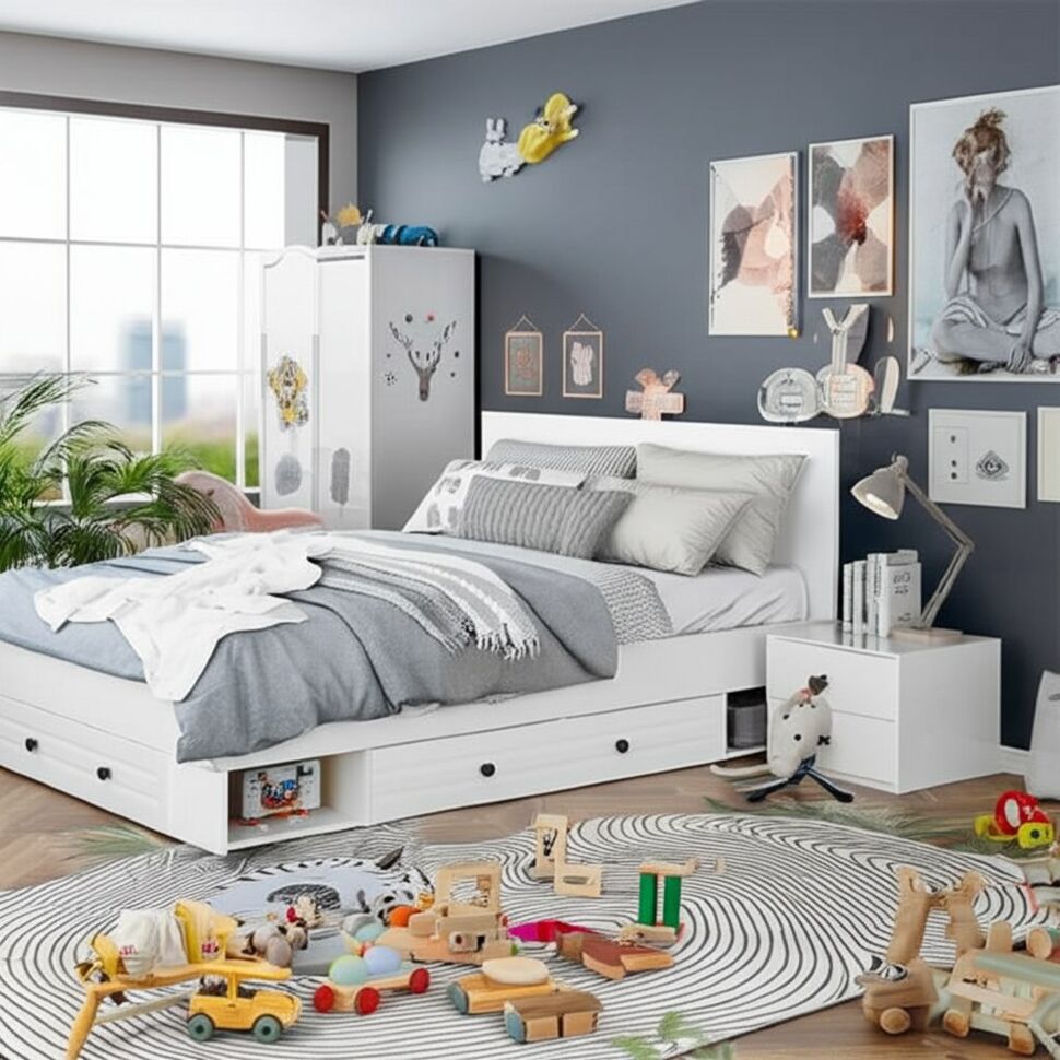 Кровать 160x200 Софт КР-16 (БТС) с ящиком