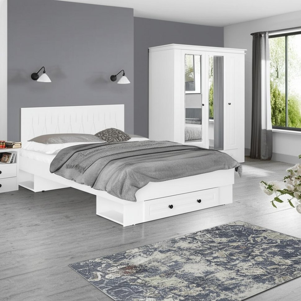 Кровать 160x200 Софт КР-16 (БТС) с ящиком