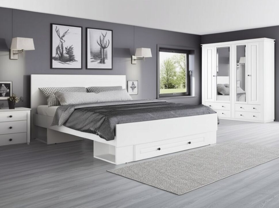 Кровать 160x200 Софт КР-16 (БТС) с ящиком