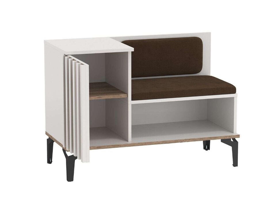 Тумба под обувь Либерти 51.23 опора h=150мм Белый / Дуб Каньон