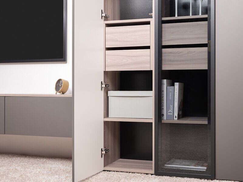 Роквуд шкаф-пенал 16.322.03 Эмили Блаш / Графит