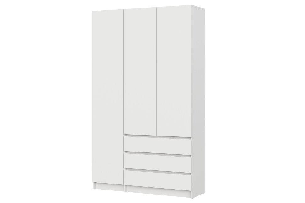 Шкаф трехстворчатый Бали, Белый