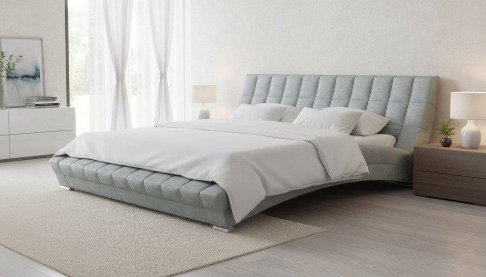 Оливия кровать 180 Дарлинг грей сандал