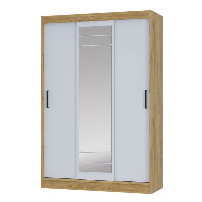 Шкаф-купе Тео ШКК-02 (БТС) Крафт / Белый