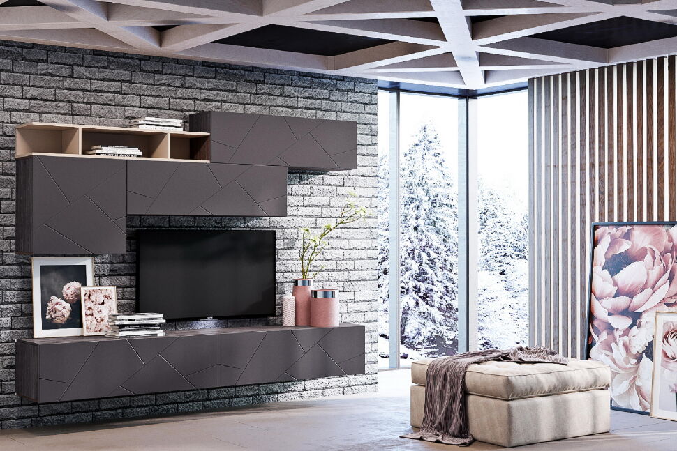 НМ 011.92 Полка навесная Summit / капучино