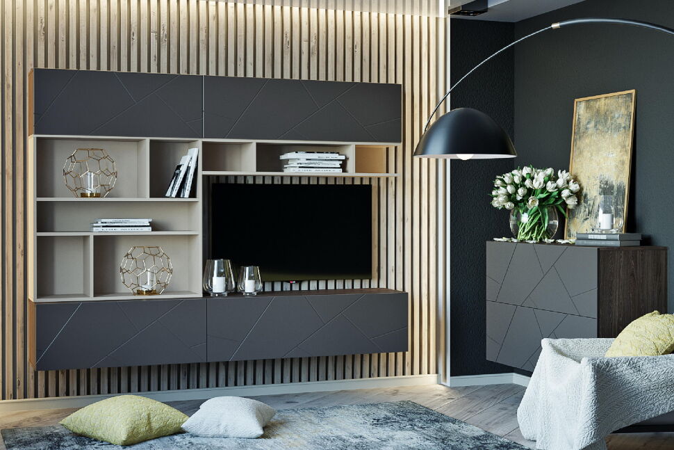 НМ 011.92 Полка навесная Summit / капучино