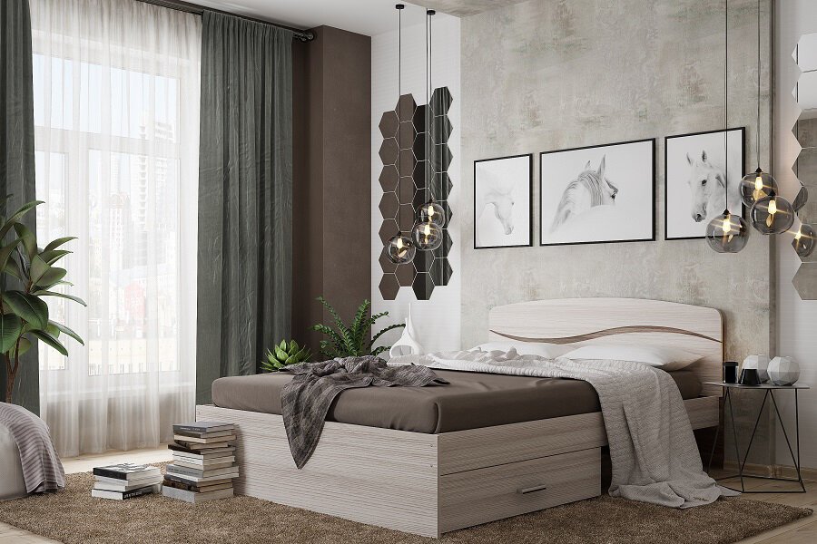 Кровать с ящиками 120х200 Валенсия (MLK)