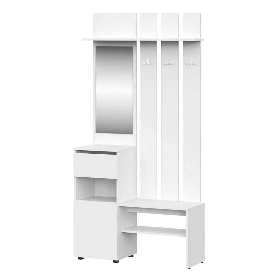 Мини-прихожая Токио (Арника) Белый текстурный