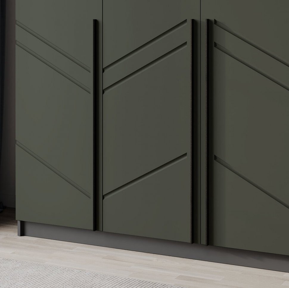 Шкаф Феникс (Северин) 1500 Олива МДФ 3-дверный