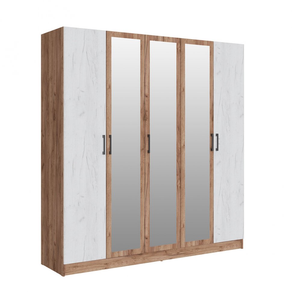 Шкаф Вегас 2000 (ТЭКС) Крафт табачный / Крафт белый