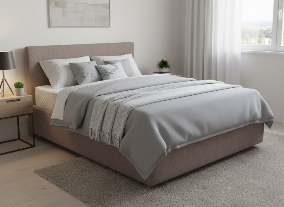 Кровать Nova 1800 с основанием / какао №8