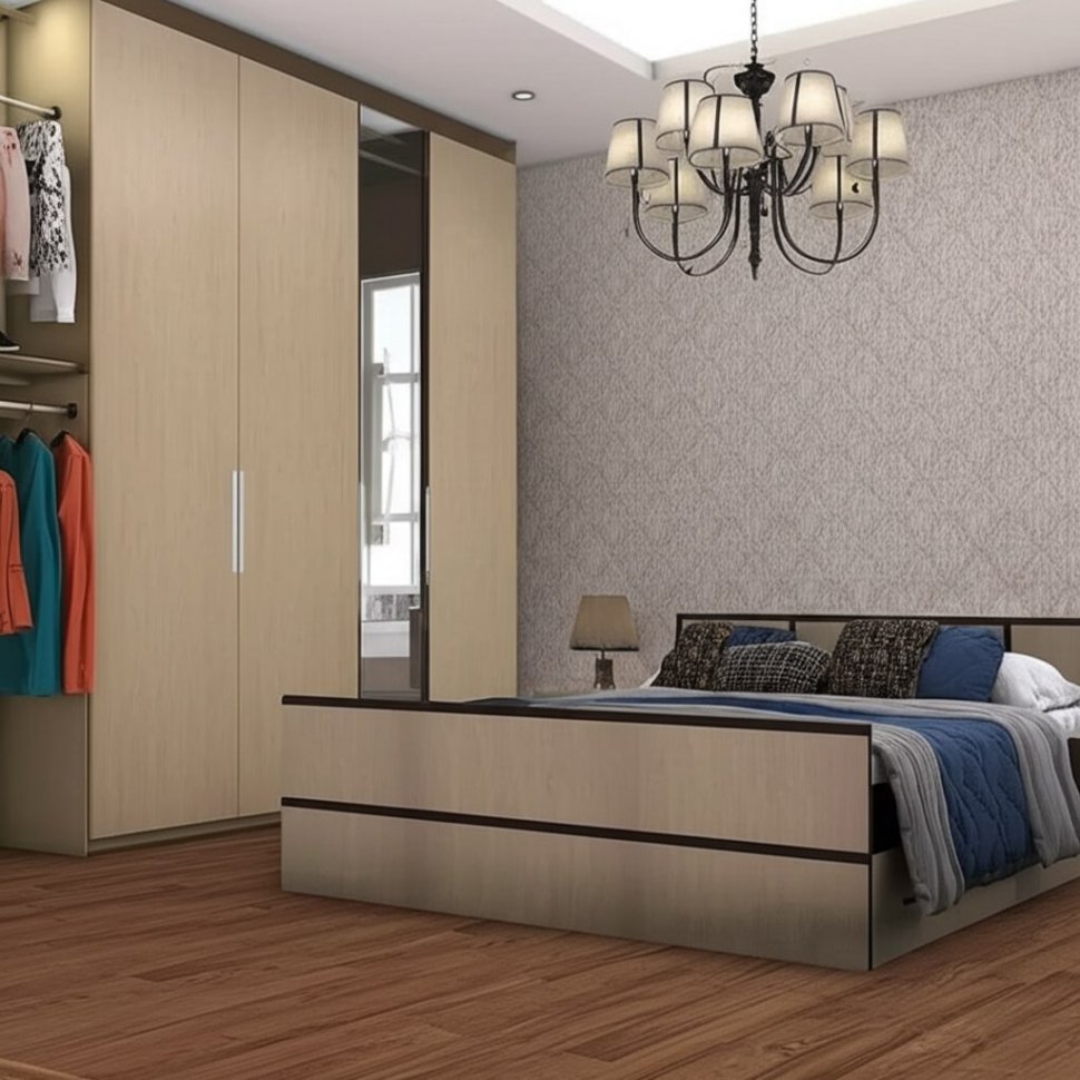 Кровать 160х200 Сакура (БТС) без основания Венге/Лоредо