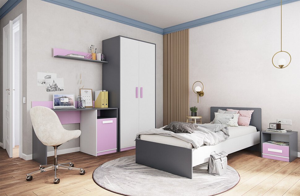 Кровать 90х200 ККР-2 Кэнди (Домани)