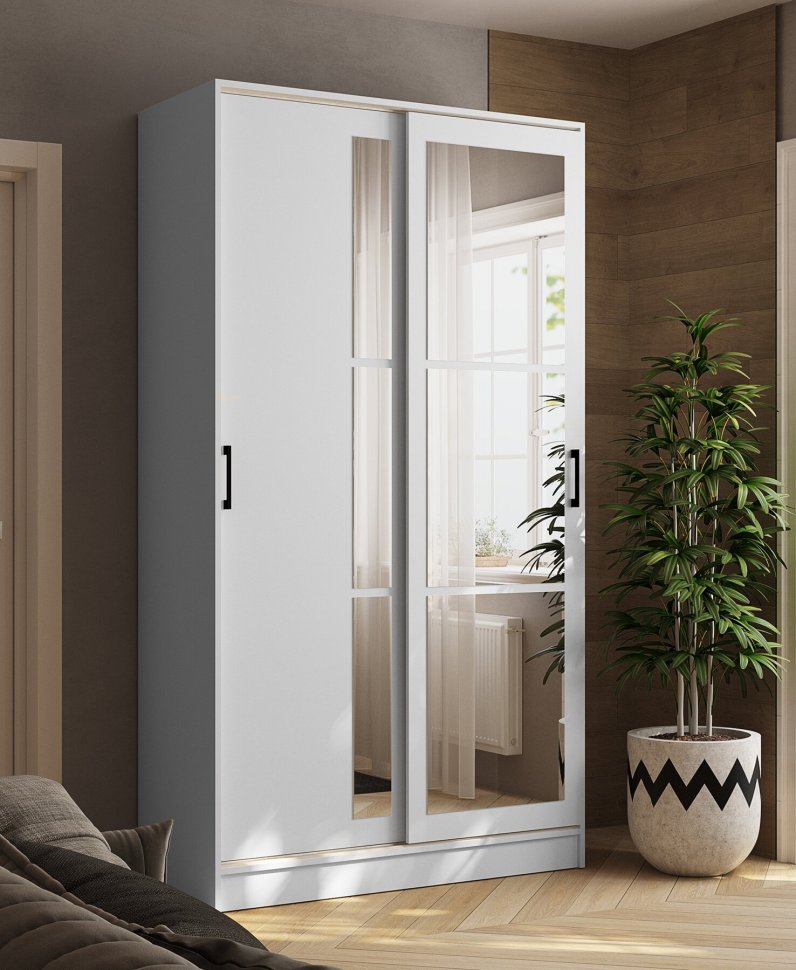 Шкаф-купе Стиль-2 (ТЭКС) 1200 Белый