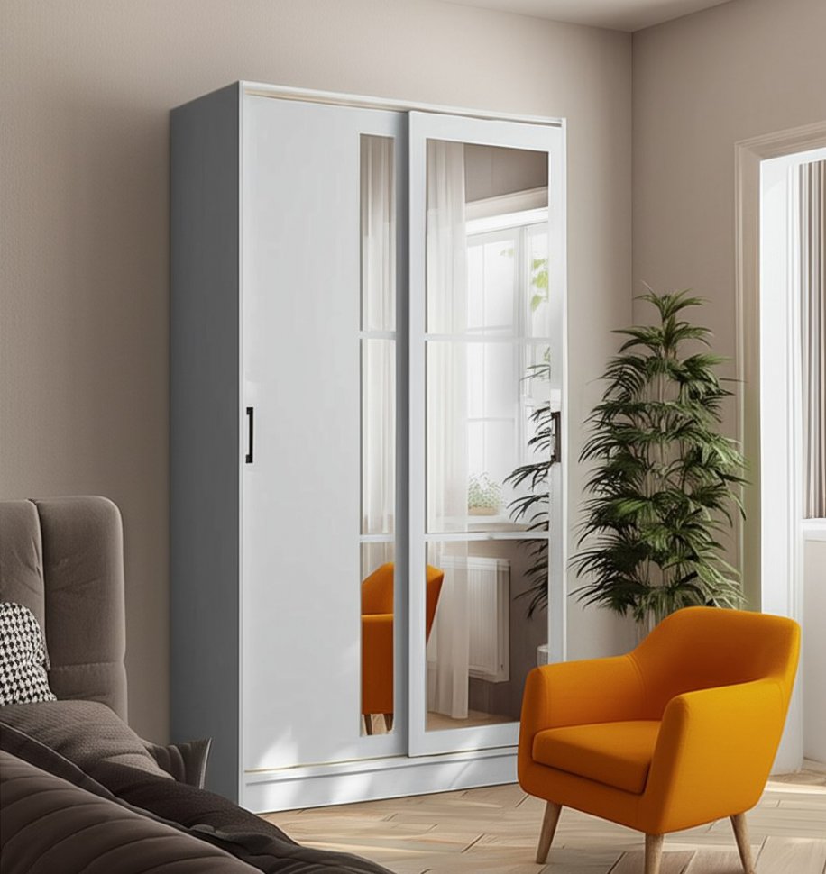 Шкаф-купе Стиль-2 (ТЭКС) 1200 Белый