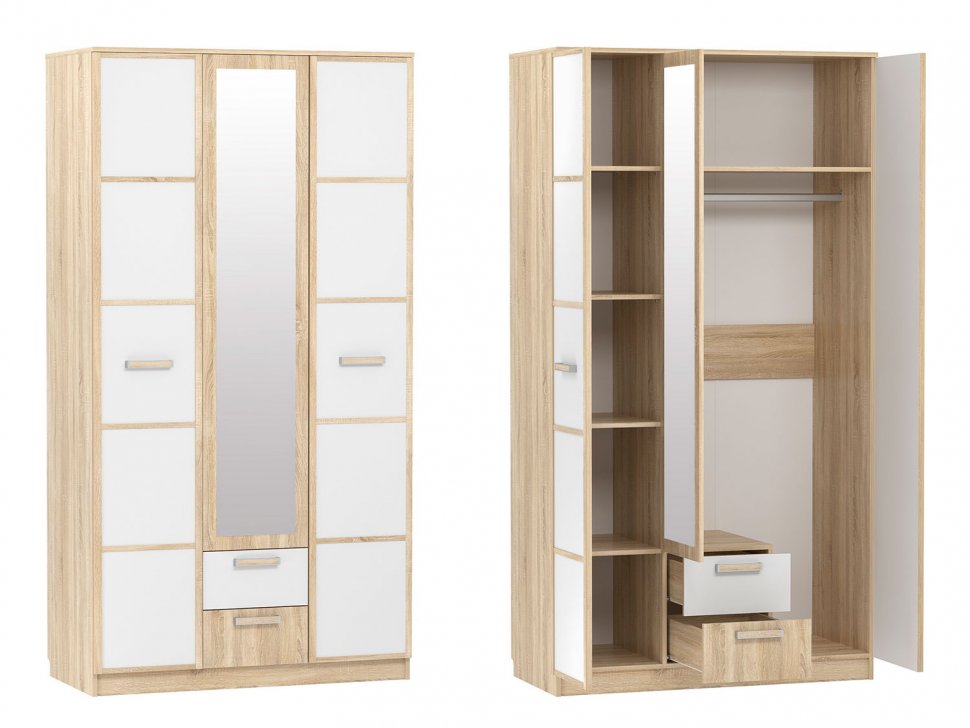 Детская Фанк 2 дуб Сонома/белый