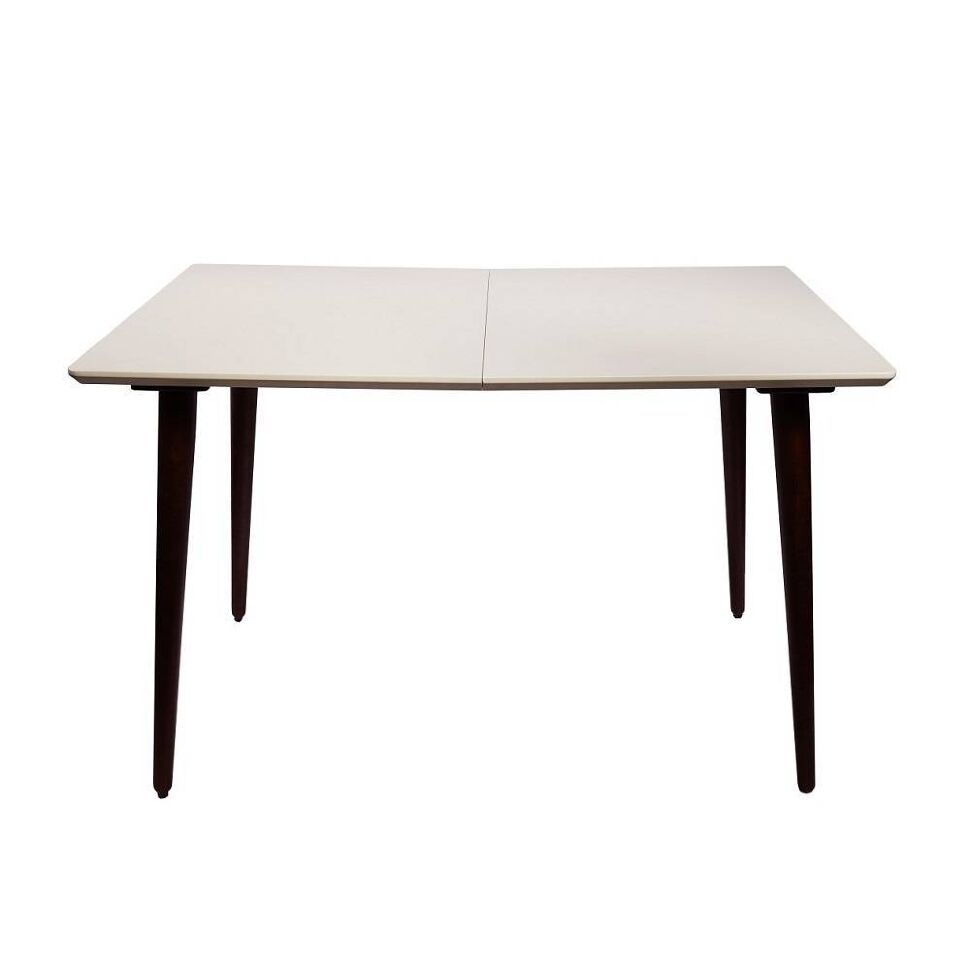 Стол раздвижной Ронда 120, орех/слоновая кость