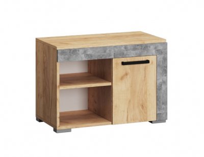 Тумба Галант (ТЭКС) Дуб Крафт золотой / Ателье светлое