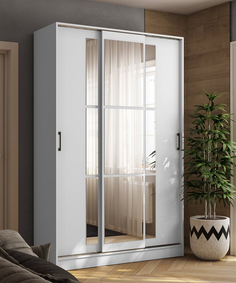 Шкаф-купе Стиль-2 (ТЭКС) 1400 Белый