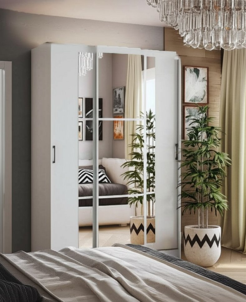 Шкаф-купе Стиль-2 (ТЭКС) 1400 Белый