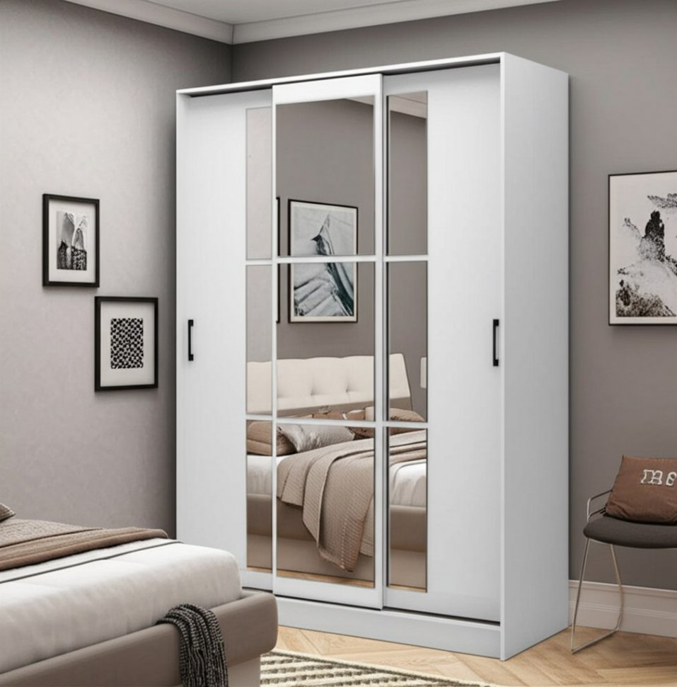 Шкаф-купе Стиль-2 (ТЭКС) 1400 Белый