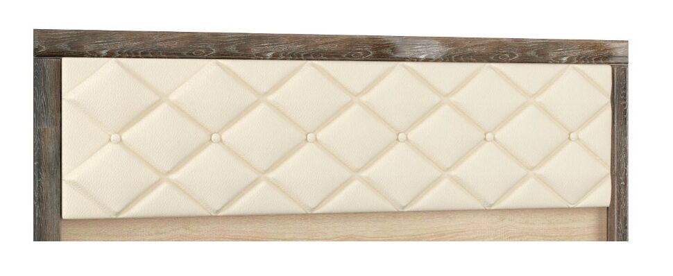 Кровать 140х200 Мадлен с настилом из ДСП (ТЭКС) Дуб Шале мореный