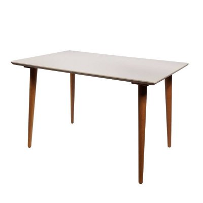 Стол раздвижной Ронда 120, слоновая кость/натуральный