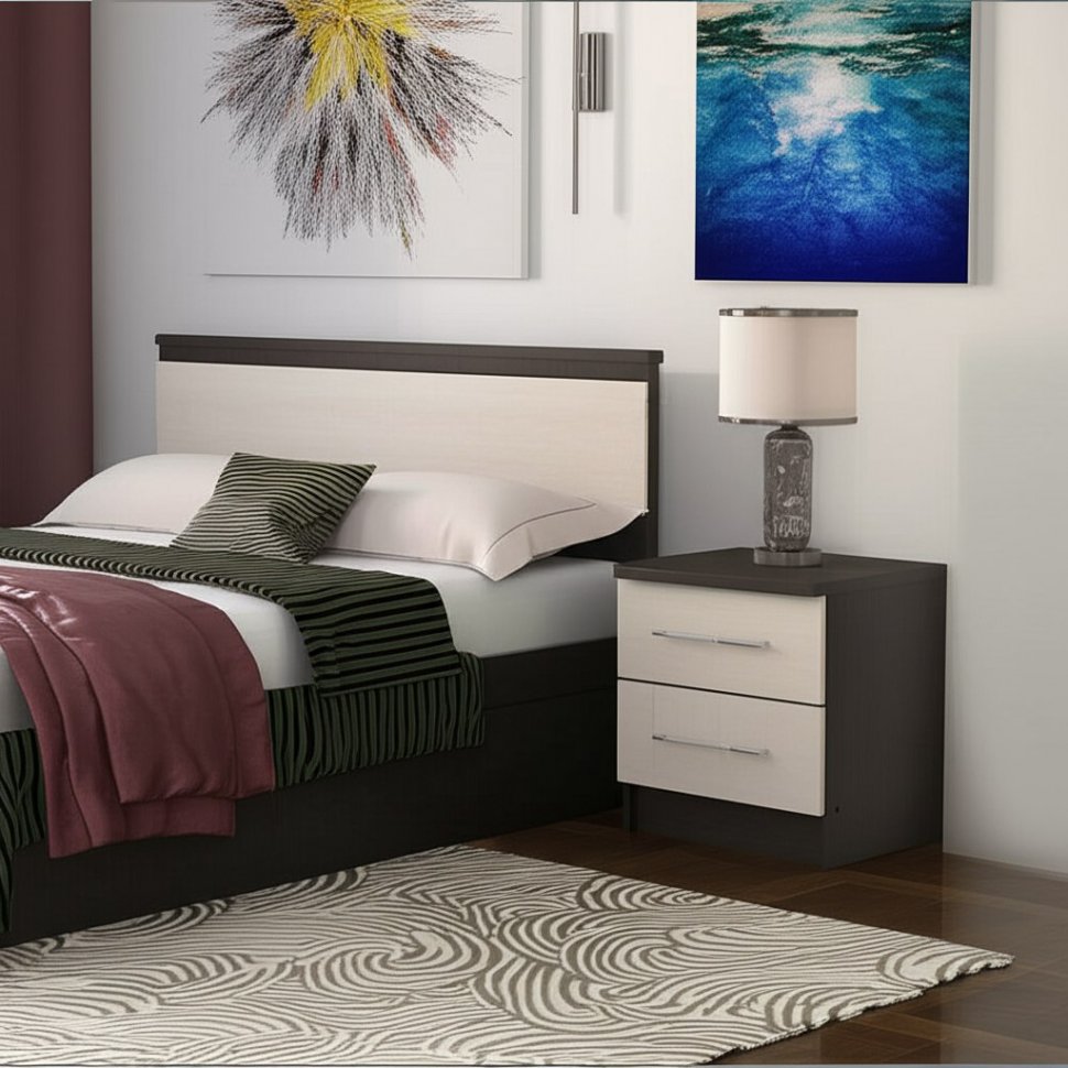 Тумбы Юнона (комплект 2 шт.) Венге / Дуб Молочный